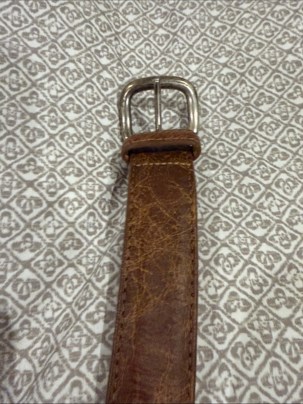 Peter Millar Brown Leather Men’s Belt
